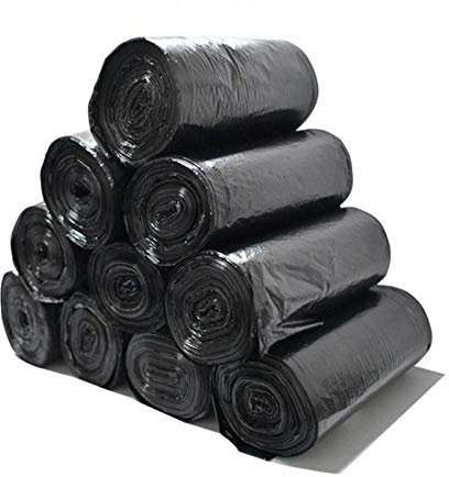 LKJHG Sacs à ordures Noirs, Sacs à ordures/Sacs à ordures ménagères de Haute qualité, Sacs à ordures de 12 litres pour Le Salon, la Salle de Bain et la Cuisine