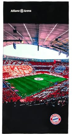 FC Bayern München Strandtuch I Handtuch I Badetuch I Arena I 180x90 cm I Fußball