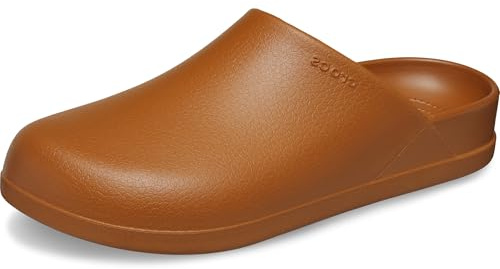 Crocs Unisex-Adult Dylan Mules Clogs-Shoes, Cognac, 6 Men/8 Women