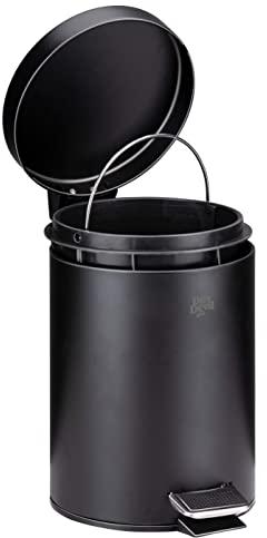 Dirt Devil Pattumiera a pedale da 3 litri, vano interno rimovibile, colore: nero
