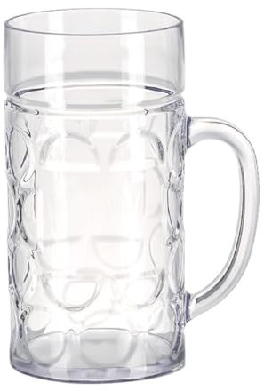 Kalttoy Chope à bière en plastique incassable incassable - Verres à bière - Verres à bière transparents - Réutilisables