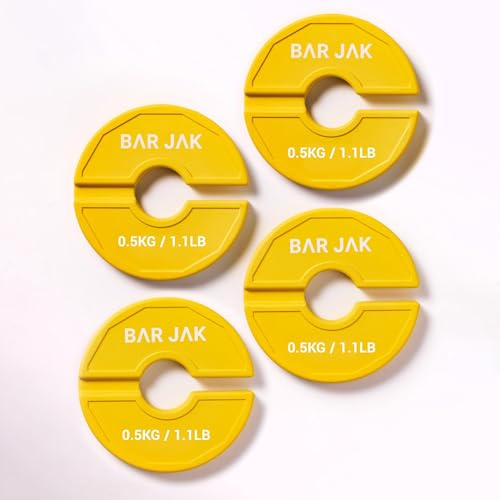 Bar Jak Micro piastre da 0,5 kg per pesi frazionari, 4 pezzi, dischi per pesi frazionari, pesi per manubri, pesi kettlebell per allenamento.