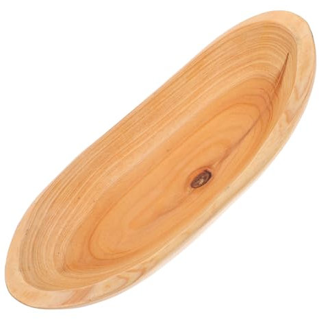 BEBEMOKO Holzteller Für Obst Und Snacks Serviertablett Aus Holz Mit Glatter Oberfläche Langlebiges Essensablett Für Lebensmittel-aufbewahrung