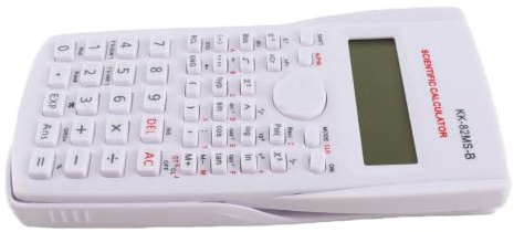 Scientific Calculator with 240 Functions, Large Display, Sliding Hard Cover for Students, Function Calculator, Calculators Include Trigonometric Functions (Simple White)