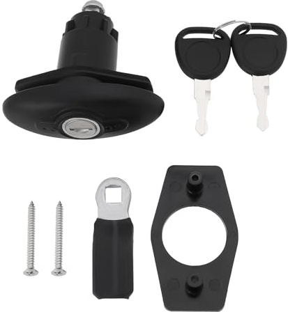 eMagTech 1 Set Caravan-Kabinentürschloss mit 2 Schlüsseln Geeignet für 35 Mm Türstärke Wohnmobil-Türschloss mit Gepäckfach für Reiseanhänger