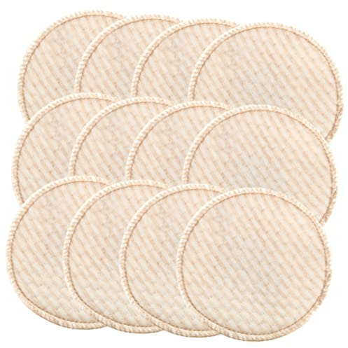 JOINPAYA Stilleinlagen Brust Einlagen Wiederverwendbare 12 aus Baumwolle und Polyester Waschbare zum Stillen Saugfähige Pads für Stillzeit und Milchaufnahme