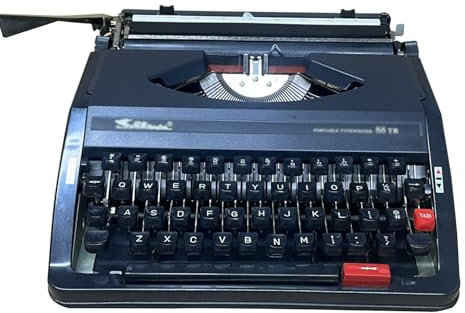 GAYAYAS Tragbare mechanische Retro-Schreibmaschine, Schreibmaschine, klassischer Textverarbeiter, mechanische englische Schreibmaschine, für Notizen, Briefe oder kreatives Schreiben Black