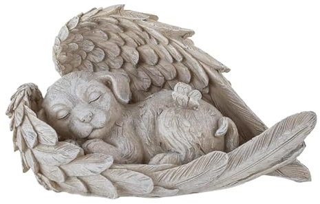 JAONLD Hunde Grabstein Heilendes Geschenk Haustier Denkmal Garten Deko | Harz Grab Deko Gartendeko für Draußen fur Terrasse, Balkon, Garten Oder als Geschenk Lnnenbereich