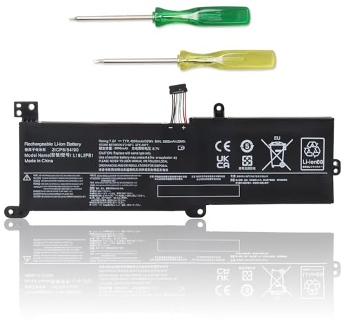 Acxilexy L16C2PB2 L17L2PF1 7.6V 30Wh Battery Replacement for Lenovo IdeaPad 320 330 S145 320-15abr 320-15ikb 330-15ikb 330-15ast 330-17ikb S145-15iwl S145-14iwl Series L17M2PB7 L16L2PB2 L16M2PB2