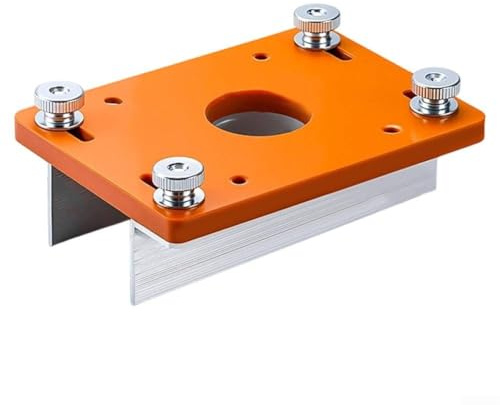 Oberfräsen-Grundplatte, Trimmer-Führungs-Set mit Metallkonstruktion für Holz-Kunststoffplatten, Furnier-Arbeitsprojekte, tragbares Design, Werkstatt, Bastelwerkzeug (ohne Stopper)