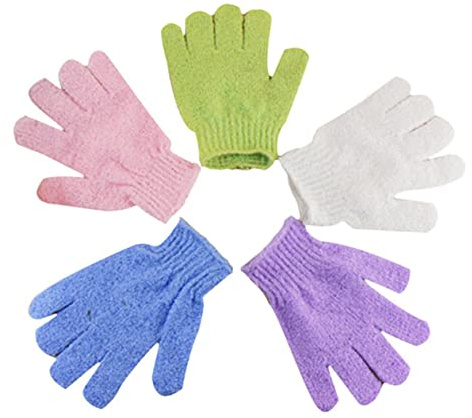 CLISPEED 2 pièces de Exfoliants Nylon Bain Exfoliant Extensibles Unisexes Gommage Corps pour Hommes Femmes et Garçon Fille Lavage Rapide et Suspendable