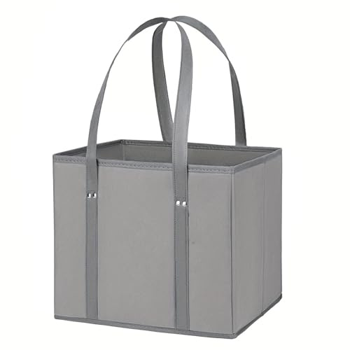 Sacs à provisions réutilisables - Sacs à provisions, forme de boîte alimentaire pliante, sac en tissu à épais | Support de marché durable respectueux de l'environnement, sacs de lavage pour les