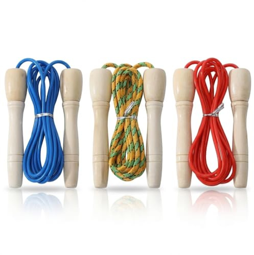 3Pcs Skipping Rope, Durable Exercise Equipment For Fitness Training, Adjustable 2.5 Metre Length For Various Activities, Skipping Ropes For k1ds And Training Enthusiasts, Randomly Colored
