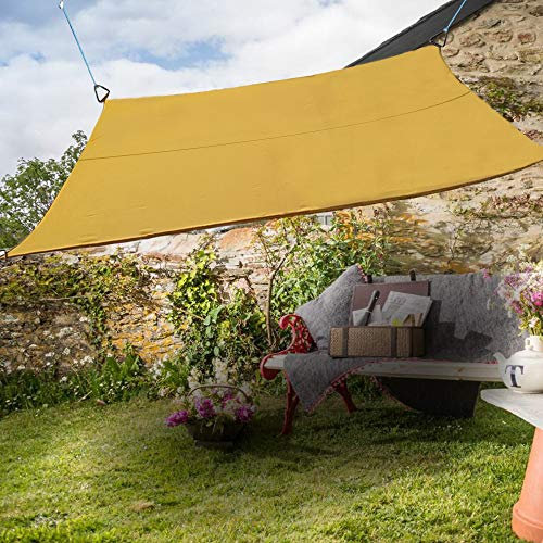 Green Bay Rectangle Anti-UV Sun Shade Sail Outdoor Patio Party Sunscreen Canopy Sunsail 3x2m Sand