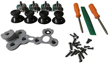 WGL Joysticks 3D en ABS + outil de réparation + capuchon pour manette filaire Xbox One
