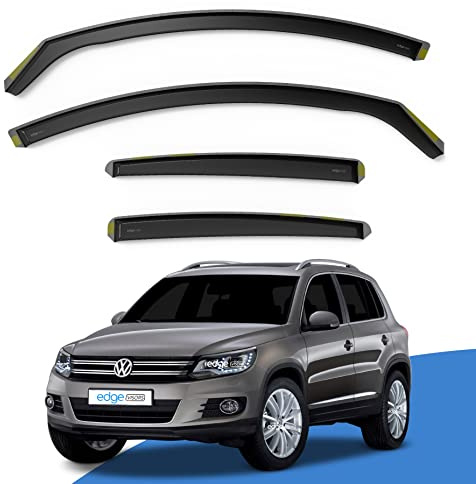 EdgeVisors Wind Deflectors for Volkswagen VW Tiguan MK1 5 Door SUV 4pc