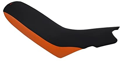 Funda de asiento compatible con KTM LC4 640 2000-2004 negra / naranja