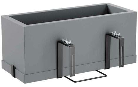 Decor Space Vaso Kit Schio Cassa Essential da giardino e balcone per fiori e piante (Beton)