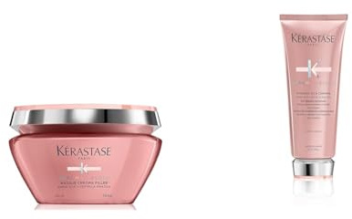 Kérastase | Haarmaske für strapaziertes und coloriertes Haar, Gegen Haarbruch und Porosität, Masque Chroma Filler, Chroma Absolu