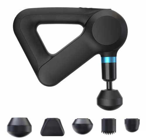 Theragun Elite – Tragbare elektrische Massagepistole – Perkussivtherapie-Massagegerät für SportlerInnen – Leistungsstarke Tiefengewebsmassage mit QuietForce Technology™ – 5. Generation – Schwarz