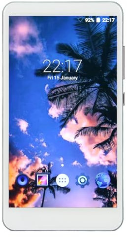 Mp4 Player with Bluetooth and WiFi, 5.0 Inch HD Touch Screen Mp4 Player for Android, HiFi Sound Digital Audio Player with FM Radio, Supports Up to 512GB TF Card (Blue)