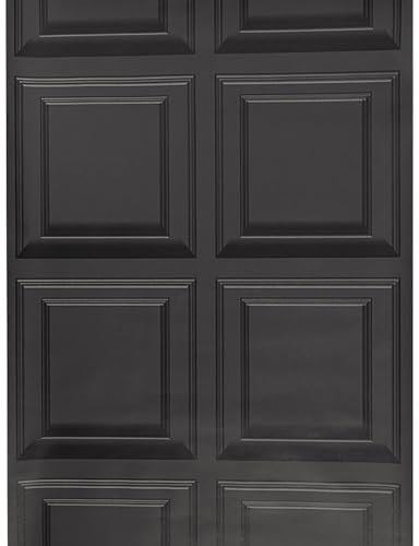 Trafagala 3D Wall Panels Textured Wallpaper Black Embossed Wood Panel Effect Embossed Wallpaper Tartan Wallpapers Neutral Art Deco for Living Room Feature Wall Bedroom Ceilings