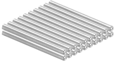 PATIKIL 20 Stück 304 Edelstahl Dübelstifte 2mm Durchmesser, 30mm Länge Rundkopf Sicherungsbolzen Regalstifte für Kleiderschrank Kommode Schrank Bücherregal Industrie Haushalt Möbel Regale