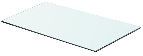 Myheimly Glasboden Glasscheibe Glasplatte für Glasregal Transparent 60 x 30 cm