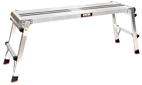 Excel Heavy Duty Aluminium Platform Work Bench Folding Hop Up 1190 x 306 mm