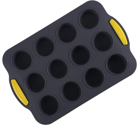 Cabilock Stampo Muffin in Silicone Cavità Resistente e Antiaderente Teglia Per Cupcake Multiuso Per Forno e Servizio Adatto Famiglie e Ristoranti