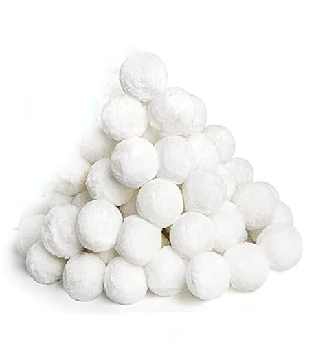 Kit Limpieza Piscina Bola de limpieza con filtro para piscina, equipo de limpieza de piscinas de fibra purificadora de agua para tratamiento de aguas residuales Set de Limpieza para Piscina(200g)