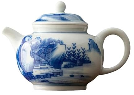 Teiere Servitori Di Caffè Set Da Tè Da Viaggio Bollitore In Ceramica Fatto A Mano Da Viaggio Set Da Tè Portatile Da Tè Bicchieri Da 330 Ml Teiere In Porcellana Retrò Blu E Bianca Squisite Teiere Servi