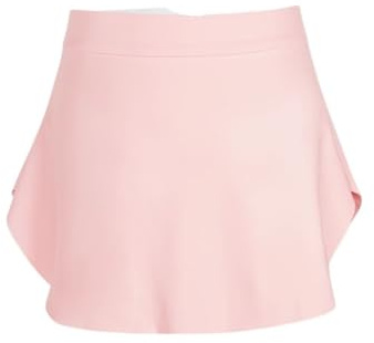 Sidodelad balettkjolar flickor balettkjolar sida delad dans kort kjol nylon balett elastisk kjol ballerina dansklänning flickor danskostymer dra på danskjolar (balettrosa, L höjd 140–160 cm)