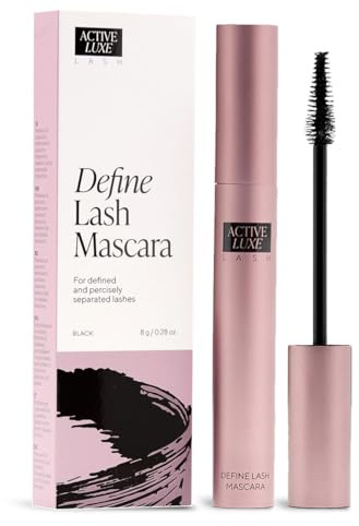 Active Luxe Define Lash Mascara – Wimperntusche, 8 g | Hypoallergen, Für empfindliche Augen, Für Länge, Volumen & definierte Wimpern