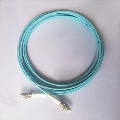 HAIZHI Cavo Patch Cord Ottico for Interni OM3 Cavo Duplex multimodale Diametro 3,0 mm LC/UPC-LC-UPC LSZH Cavo prolunga Internet in Fibra Ottica