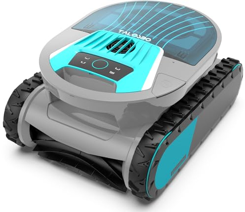 Talosbo Pleco Pro Poolroboter Boden und Wand, Wasserlinienreinigung, 210 Minuten Poolsauger, Smartes APP Reinigungssystem Poolreiniger für Eingelassene Pools bis zu 200㎡
