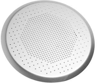 Guangcailun Teglia per pizza forata Teglie per pizza piccole per pizze forate Cottura della Versatile Facile da pulire Cottura versatile, Argento, 10 pollici