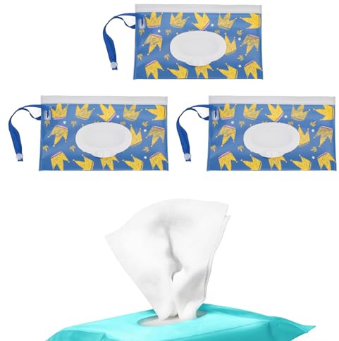 ZJchao Custodia per Salviette Umide in EVA 3 Pezzi, Porta Salviette Portatile Multifunzionale con Finestra Ribaltabile, per lo Shopping Viaggio a Casa