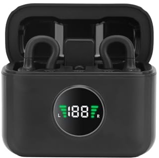 RASTKY Mini Micro sans Fil avec Réduction du Bruit et Portée de Transmission de 50 M pour Présentations, Microphone sans Fil pour Performances, ABS Noir 2-4G