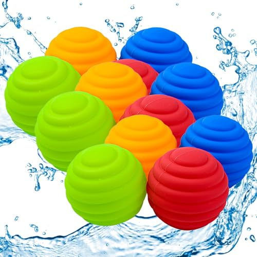 RoseFlower Bombe d'acqua riutilizzabili, giochi d'acqua autosigillanti a riempimento rapido, giocattoli d'acqua per attività estive all'aperto palline d'acqua, feste in giardino, spiaggia, piscina