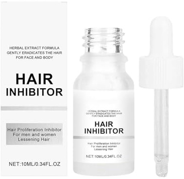 Inhibidor de Crecimiento del Líquido No Graso de 10 ml para Brazos | 10 ml Depilatorio Corporal en Crema para Mujeres y Hombres en Brazo, Bikini, Mentón, , Diario y Viaje