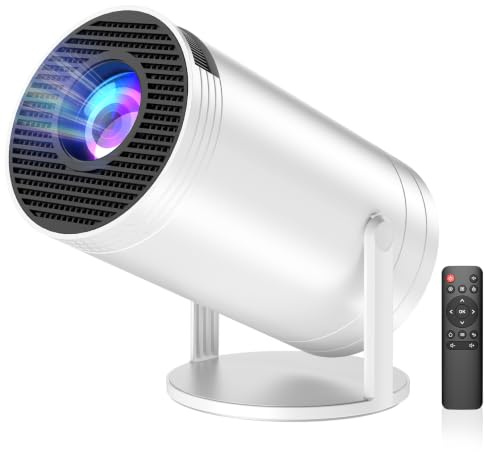 Mini Vidéoprojecteur avec WiFi 6 BT5.1, Projecteur Video Supporte 4K 1080P Auto Keystone 270° Rotation, Compatibile avec HDMI, USB