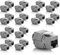 deleyCON 24x Modulo Keystone Presa CAT 6a STP RJ45 Completamente Schermata Senza Attrezzi Grazie al Montaggio a Innesto 500Mhz 10GBit/s