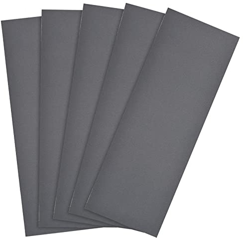 sourcing map 1000 hojas de lija de 9 x 3,6 pulgadas, papel de lija de carburo de silicio seco para muebles de madera, metal pulido automotriz, 5 piezas