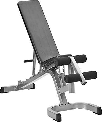 Bad Company Hantelbank I mehrfach verstellbare Trainingsbank mit Beinfixierung in verschiedenen Farben I Max. Gewichtsbelastung bis zu 300 kg I BCA-49