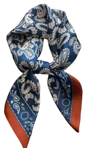 KOOYOL Mujer Seda Fulare Bufanda y Fulares Panuelos para la cabeza Panuelo Fulare Pañuelos Cabeza Turbante Cuadrado Chiffon Bufandas