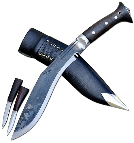 THE NEPAL 25 cm lange Klinge Farmer Sirupate Kukri-Gurkha Kukri Messer-Authentisches handgemachtes Khukuri-Camping- und Jagdmesser