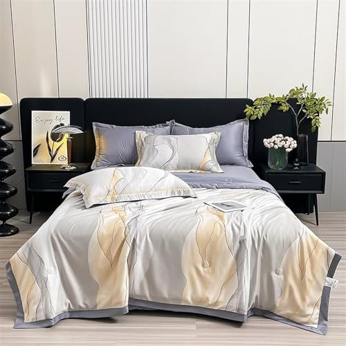 Seidenbettwäsche 4Teiliges Set Seidige Satin Bettdecke Sommer Einfache Eisseide Bettlaken Mit Kissenbezügen Nackte Schlafbettdecke Luxuriös For Heiße Schläfer(Color:Multi-colored,Size:200x230cm)