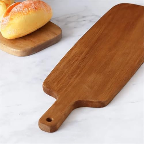 UBOHUZ Käseplatte Küche Holz Hackblöcke Schneidebrett Pizza Brot Obst Sushi Tablett Aufhängbar Screative Küchenwerkzeug Für Käse, Obst(Board C)