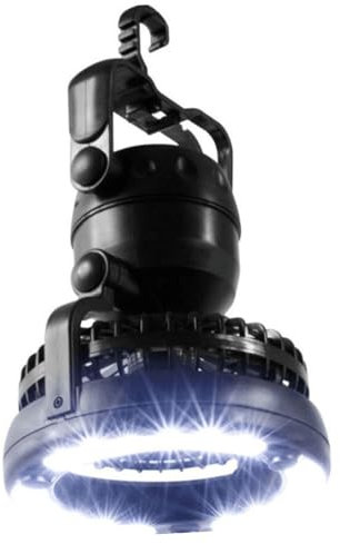 KOMBIUDA Ventilador De Techo Led Camping 18 Luces Multifuncional Acampada Senderismo